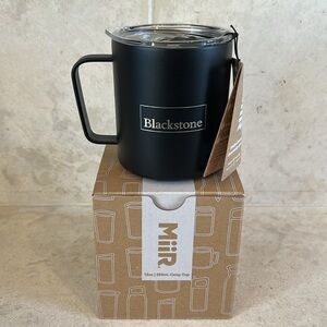 MiiR 12 oz Stainless Steel Black Camp Cup 12oz Blackstone Logo